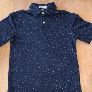Kids Navy Blue Peter Millar Polo Shirt